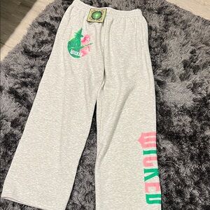 Wicked Glinda & Elphaba Gray Wide Leg Sweatpants